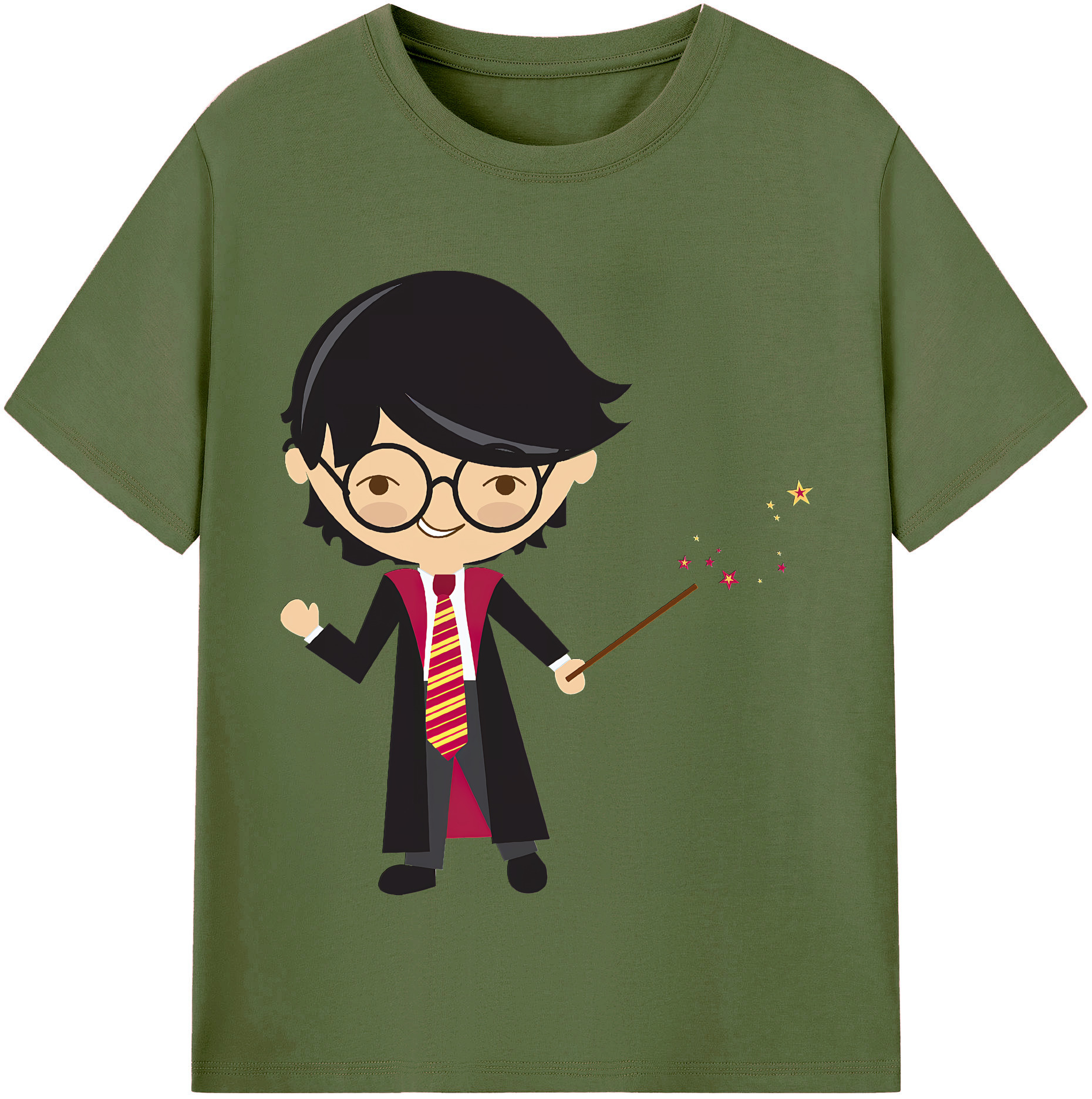 （画像用） Harry Potter ハリー・ポッターシリーズ 綿100％半袖Tシャツ（フロントプリント）